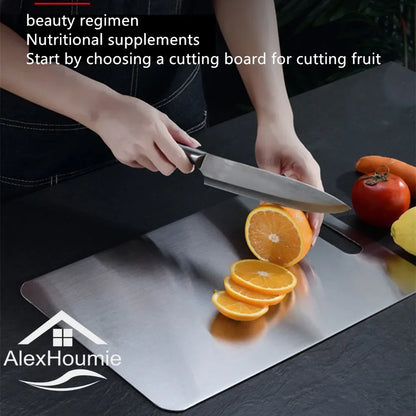 Kitchen Stainless Steel Cutting Board Vegetable Meat Cutting Board Chopping Block Kitchen Accessories Fruit Tool