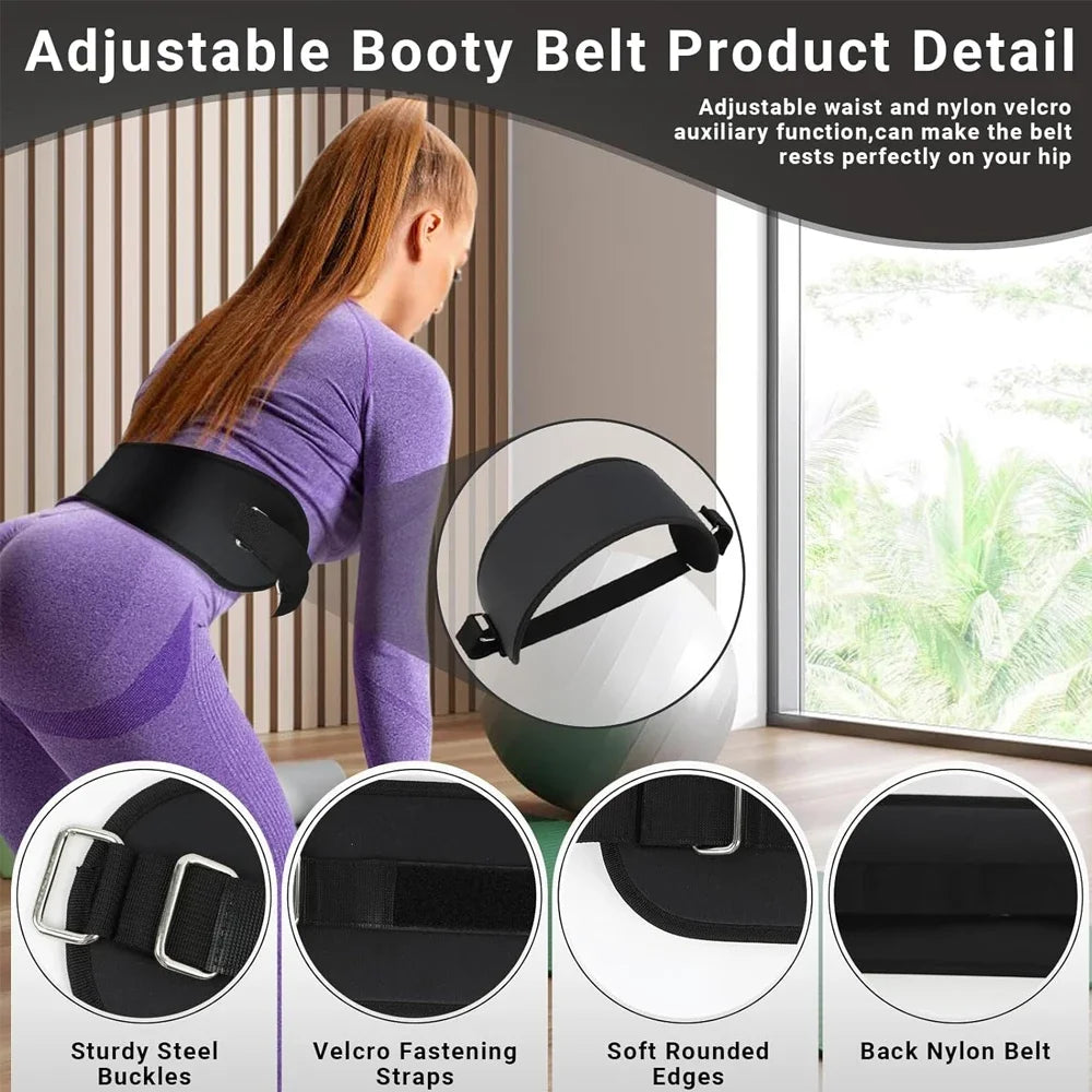 Hip Thrust Belt Dumbbell Belt for Relieve Pressure, Booty Belt with Stronger Load-Bearing with Dumbbells,Kettlebells or Plates