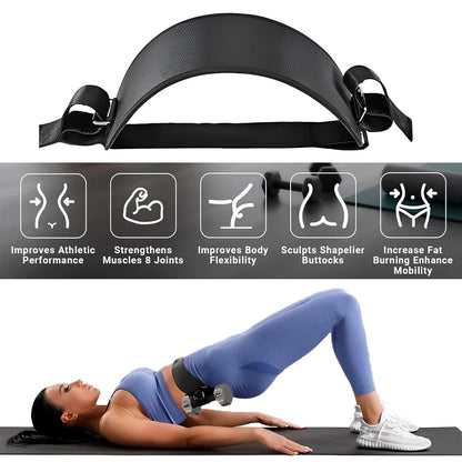 Hip Thrust Belt Dumbbell Belt for Relieve Pressure, Booty Belt with Stronger Load-Bearing with Dumbbells,Kettlebells or Plates