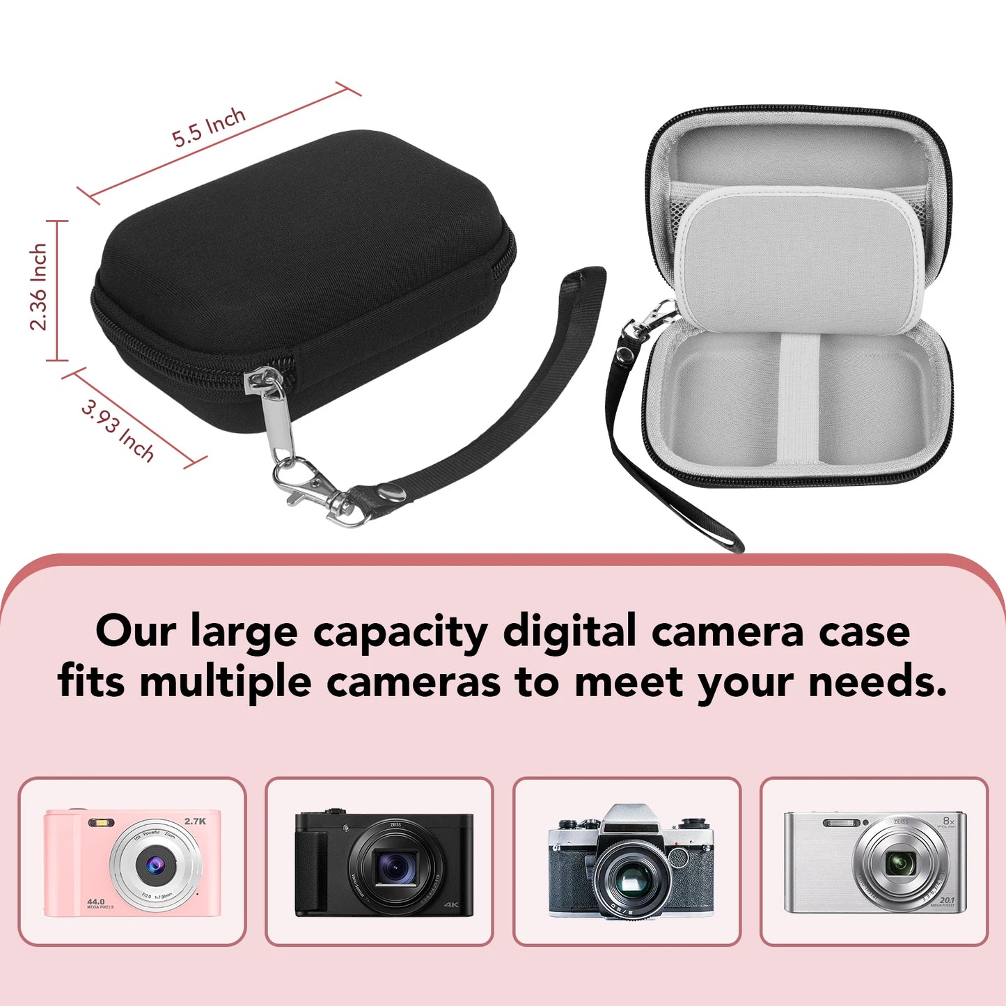 Digital Camera Children Camera for Children Camcorder with 16x Zoom Compact Cameras 1080P 44MP Cameras for Beginner Photography