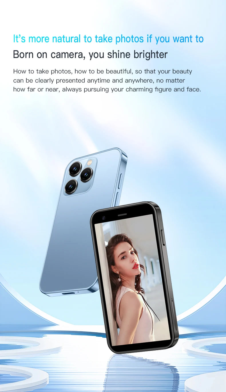 SOYES XS15 Mini Android8.1 Smart Phone 3.0 Inch Display 2GB RAM 16GB ROM Dual SIM Standby Play Store 3G Little Phone