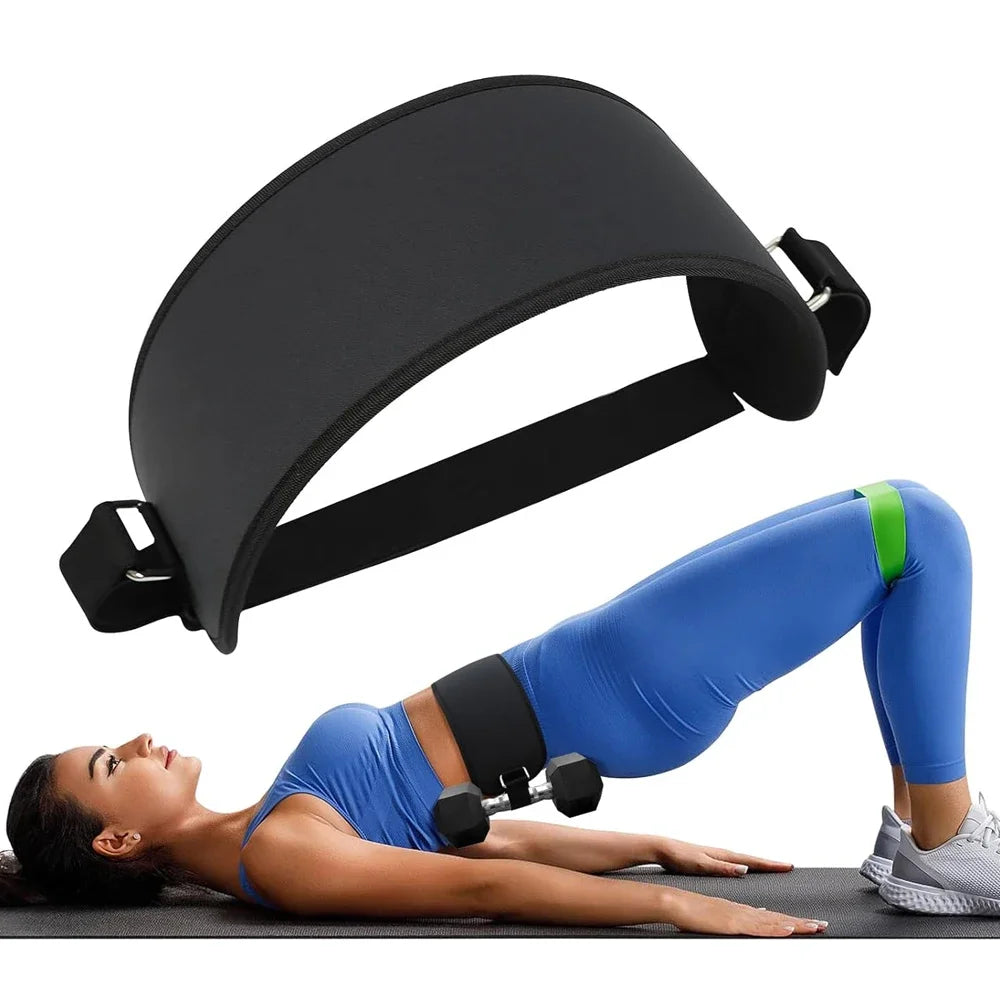 Hip Thrust Belt Dumbbell Belt for Relieve Pressure, Booty Belt with Stronger Load-Bearing with Dumbbells,Kettlebells or Plates